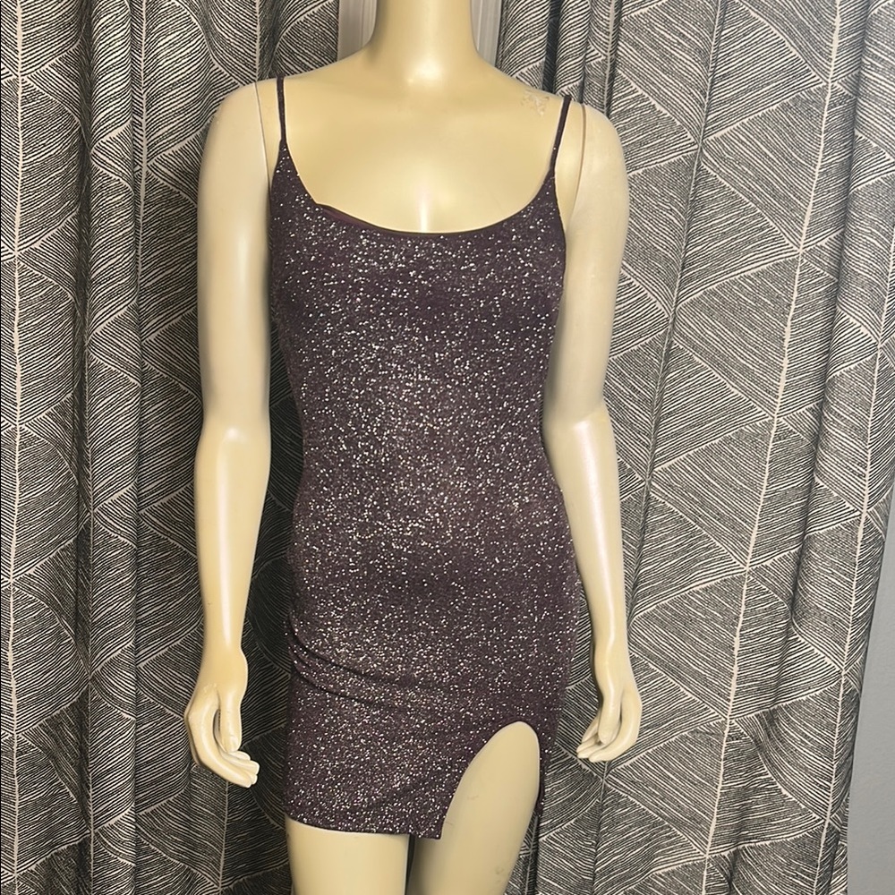 Elegant Black Glitter Dress